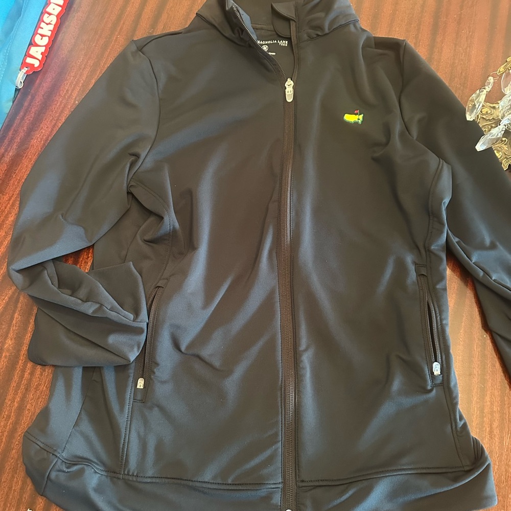 Black Full-Zip Jacket with Logo masters Magnolia Lane medium